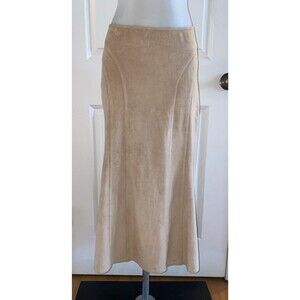 White House Black Market Tan Midi Skirt